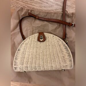 Patricia Nash Bonella Wicker Crossbody Bag in Natural